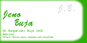 jeno buja business card